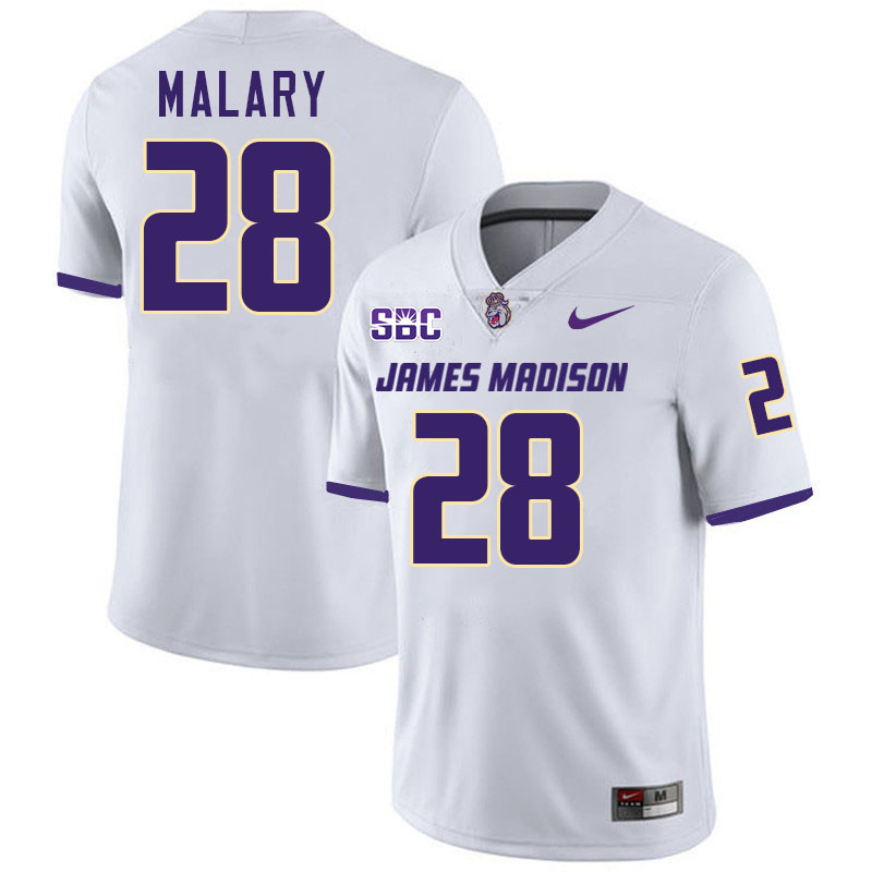 #28 Jobi Malary JMU Jersey,James Madison Dukes Football Jerseys Stitched-White #28 Jobi Malary JMU Jersey,James Madison Dukes Football Jerseys Stitched-White